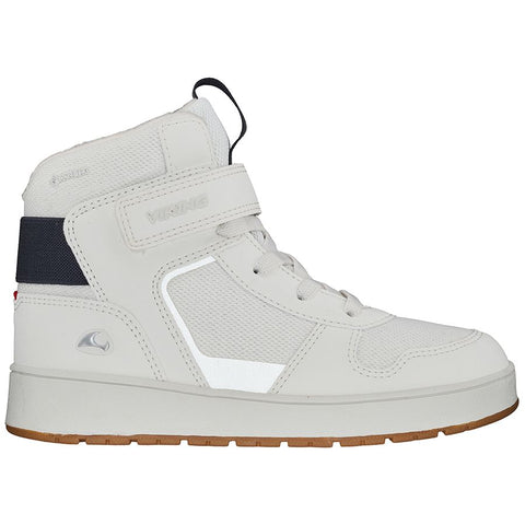 Side view of VIKING GORE-TEX Knöchelschuh JACK MID WARM GTX - crémeweiss - schwarz showcasing stylish color combination