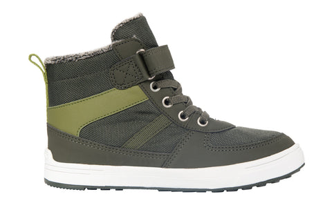 VIKING TEX Knöchelschuh LUCAS WARM WP - oliv - kiwi, waterproof outdoor shoe with warm lining and olive-green color