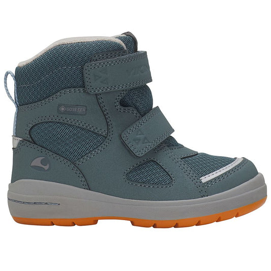 High-performance VIKING GORE-TEX Stiefel SPRO WARM GTX in petrol and orange color, designed to keep your feet warm and dry in any weather conditions