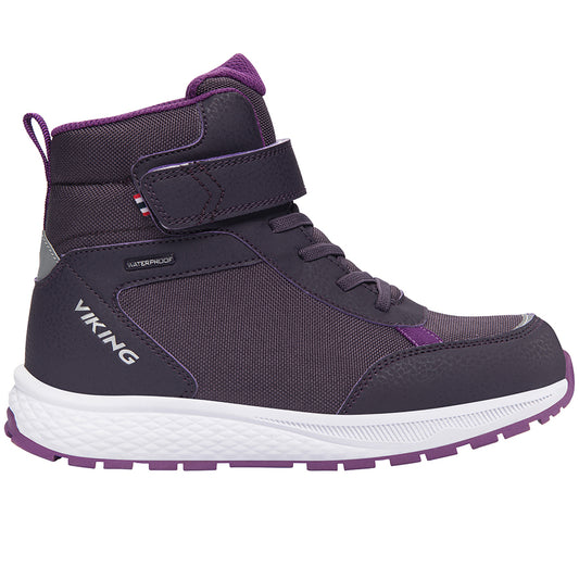 VIKING TEX Stiefel EQUIP WARM WP 1V - lila waterproof winter boots in vibrant purple for outdoor activities