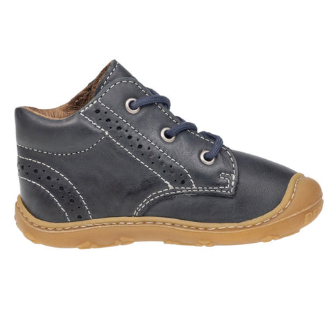 RICOSTA Knöchelschuh KELLY in dark blue with Lyra perforation - high-quality children's shoe for all occasions