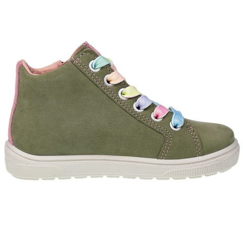 RICOSTA Knöchelschuh ISA in eukalyptus and rosa colors, a stylish and comfortable ankle boot for children's footwear