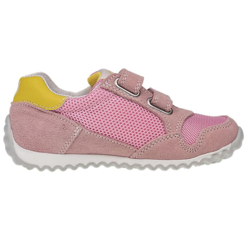 NATURINO Halbschuh SAMMY - rosa, a pink shoe with white sole and laces, perfect for little girls' everyday wear