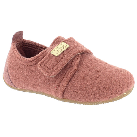LIVING KITZBÜHEL Hausschuh 3821/341 in rosenholz color with cozy wool lining and sturdy sole for indoor comfort and warmth
