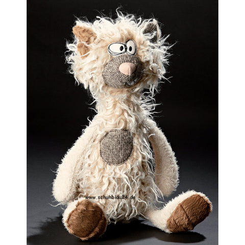 Sigikid BEASTS - Kiez Miez 38243, Plüschkatze mit gestreiftem Fell und roter Nase