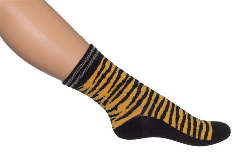 BONNIE DOON Zebra Socken BN953118 - ocker - Zebra, stilvolle und modische gelbe Zebra-Mustersocken