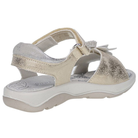 LURCHI Sandale FLORA in silver with a sturdy sole for outdoor adventures