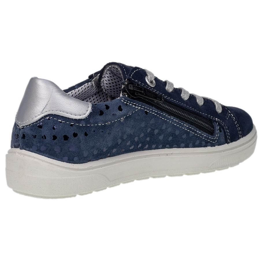  Lightweight and comfortable RICOSTA Halbschuh JODY shoe for boys in stylish dark blue and silver 