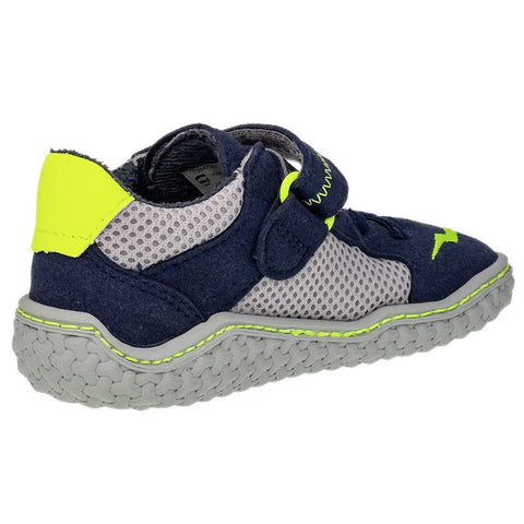  Side view of RICOSTA Barfußschuh Halbschuh JAY in grau color 