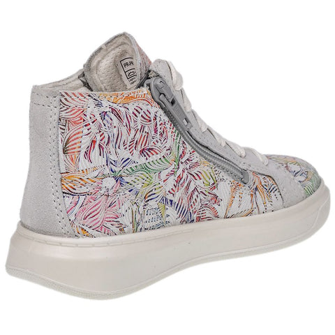 Light grey and patterned SUPERFIT Knöchelschuh COSMO 6465-10, a stylish and comfortable ankle boot for women