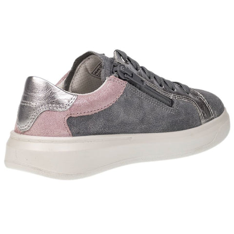 High-performance SUPERFIT Halbschuh COSMO 6461-25 in stylish grey, pink, and silver colorway, perfect for active kids with a flair for fashion