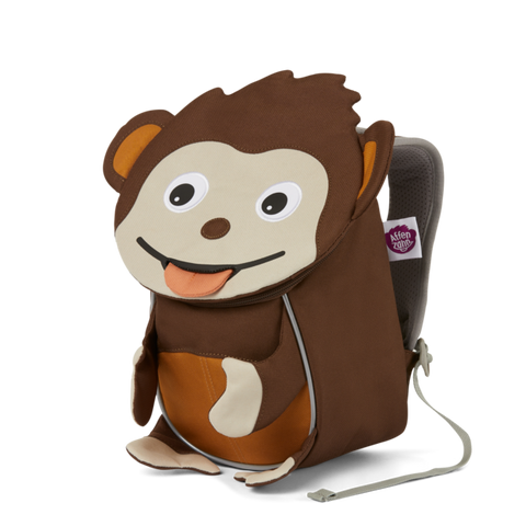 Colorful AFFENZAHN Rucksack KLEINER FREUND with playful monkey design for kids