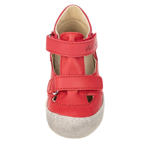  Comfortable and durable red NATURINO Halbsandale PUFFY for children