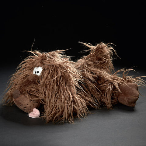 ###
Sigikid BEASTS - Zottle Lottle 42808, eine niedliche Plüschfigur mit grünem Fell und blauen Augen