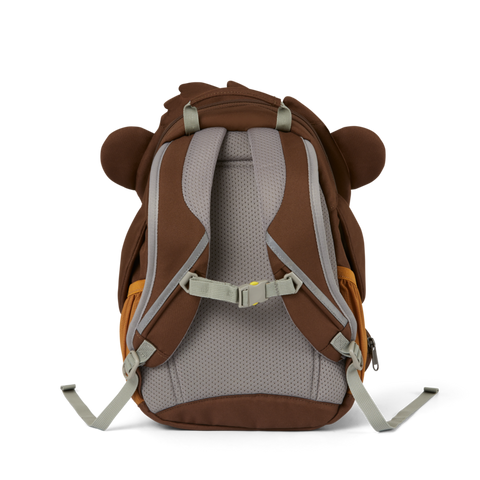 Large friendly monkey-shaped AFFENZAHN backpack, perfect for kids' school supplies and outdoor adventures