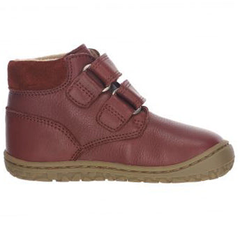 LURCHI Barfuß Knöchelschuh NINO 50023-43 - bordeaux flexible and light ankle shoes with a supportive sole for young boys