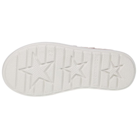 Seitliche Ansicht des RICOSTA Halbschuh JULA in Rosa mit funkelnden Sternen