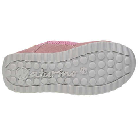 Side view of NATURINO Halbschuh SAMMY - rosa for young girls