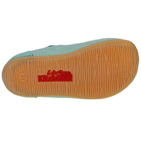 Fashionable LIVING KITZBÜHEL Hausschuh 4101-535 - mint - Schmetterling slipper perfect for lounging at home