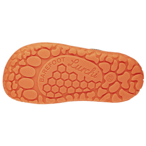 Brown and orange LURCHI Barfuß Halbschuh NISO 50016-09 product image for SEO