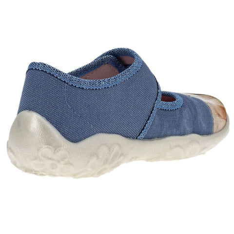 Comfortable light blue SUPERFIT Hausschuh BONNY 281-84 featuring cute horse design