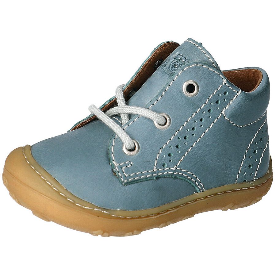 RICOSTA Knöchelschuh KELLY - rauchblau - Lyralochung stylish children's shoe with blue color and detailed Lyralochung design 