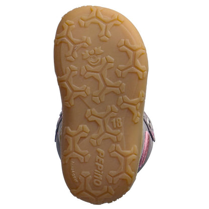 RICOSTA Knöchelschuh GEORGIE in grau and rosa, high-quality children's shoe with supportive ankle design