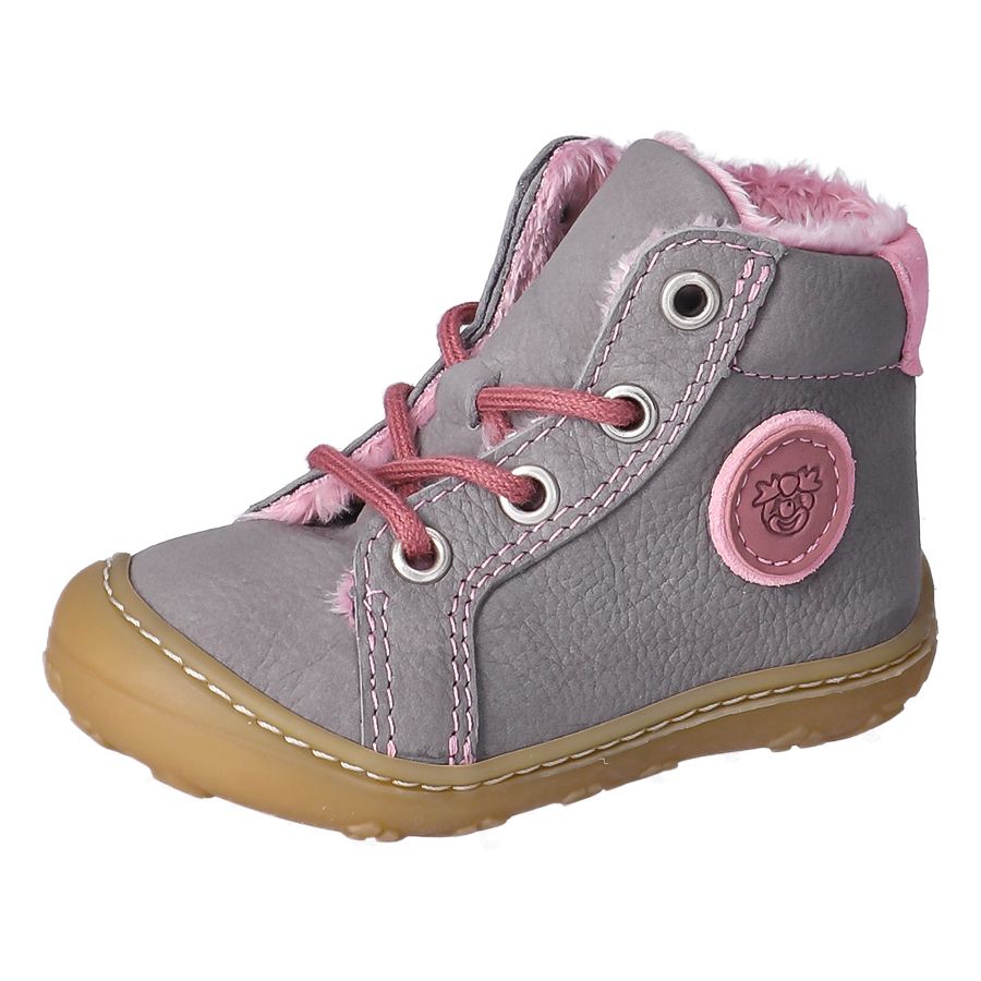 RICOSTA Knöchelschuh GEORGIE in gray and pink, a high-quality and stylish ankle shoe for kids