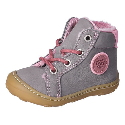 RICOSTA Knöchelschuh GEORGIE in gray and pink, a high-quality and stylish ankle shoe for kids