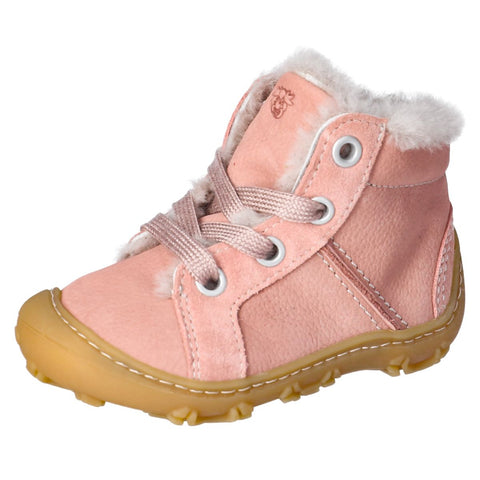 RICOSTA Knöchelschuh ELIA - altrosa ankle boot for girls with sturdy sole and pink accents