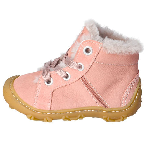 Close-up of RICOSTA Knöchelschuh ELIA - altrosa ankle boot showing durable stitching