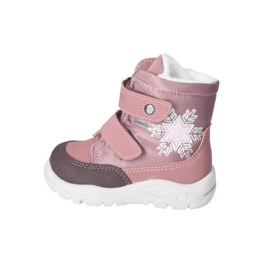 RICOSTA SYMPA-TEX Stiefel JANA in altrosa color with Schneeflocke design, perfect for snowy weather and outdoor activities