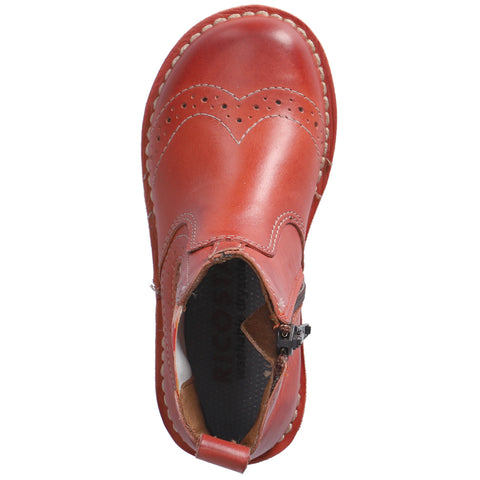 RICOSTA Stiefelette DALLAS - rost / Blätter - a stylish and durable rust-colored ankle boot with leaf design