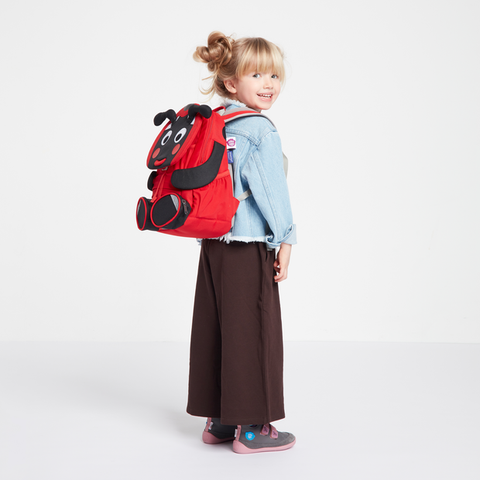 Modischer und geräumiger Rucksack für Kinder mit niedlichem Marienkäfer-Design
###