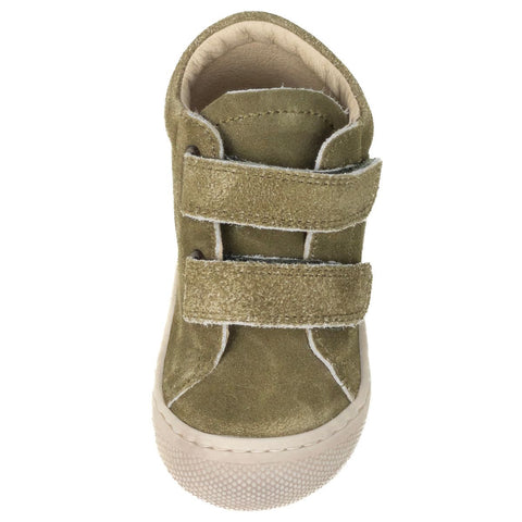 NATURINO Halbschuh COCOON in pistachio green Velour, perfect for stylish and comfortable everyday wear for kids