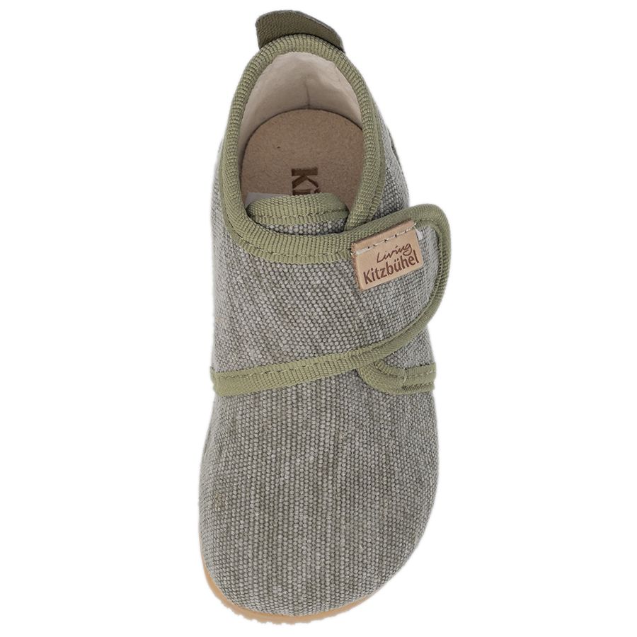 Stylish and practical khaki slipper for men by LIVING KITZBÜHEL