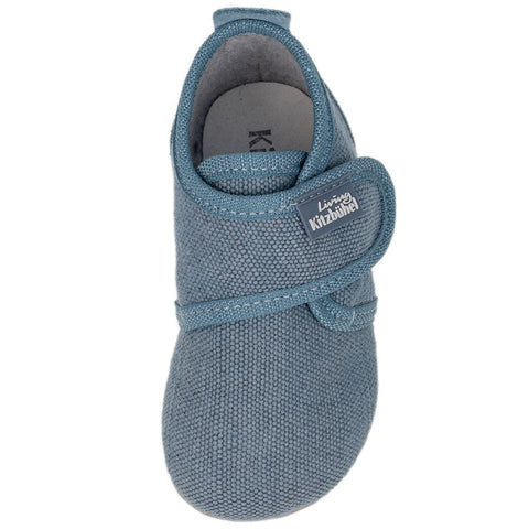 LIVING KITZBÜHEL Hausschuh 3120-560 - jeans cozy and comfortable house slippers in denim blue color