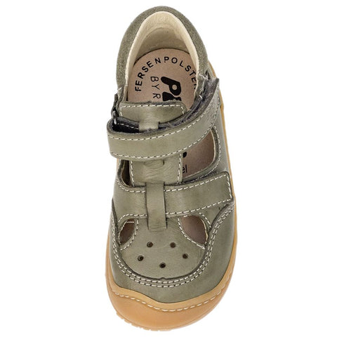 RICOSTA Halbsandale ENI in eukalyptus green color, featuring comfortable design for kids' summer footwear