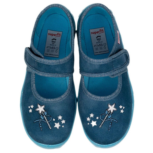 Superfit Hausschuh Bonny 282-804 in jeans color with Feenstab design