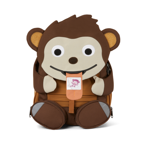 AFFENZAHN Rucksack GROSSER FREUND - AFFE, a large and playful monkey-themed backpack perfect for kids on the go