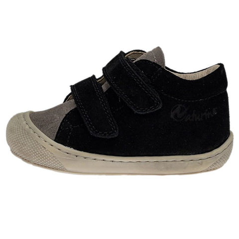  Hochwertiger und langlebiger NATURINO Halbschuh in schwarz und grau 