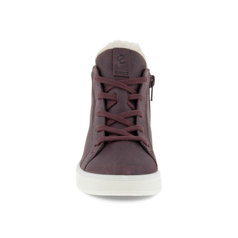 ECCO GORE-TEX Knöchelschuh STREET TRAY 705282-02385 - aubergine: Waterproof aubergine-colored ankle boot with stylish design and durable construction