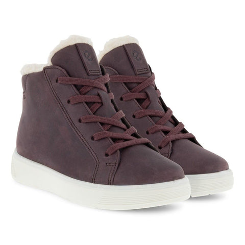 ECCO GORE-TEX Knöchelschuh STREET TRAY 705282-02385 - aubergine: A stylish and durable aubergine ankle boot with GORE-TEX technology