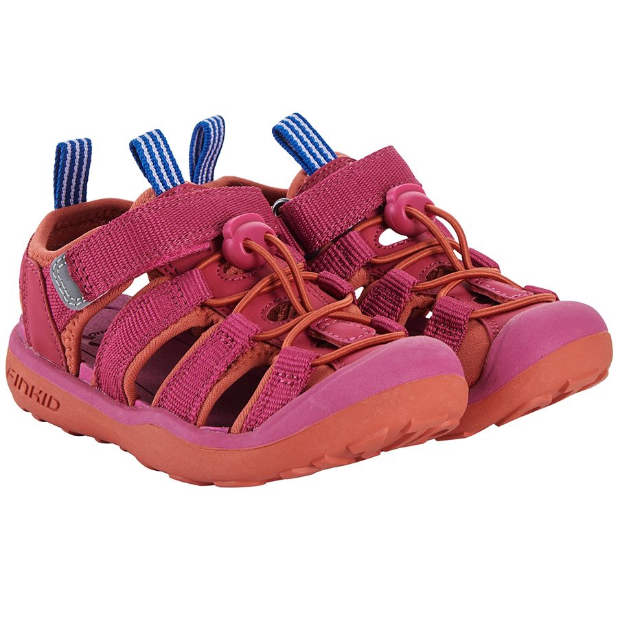 Colorful fuchsia and rotorange FINKID Halbsandale PELTO 7332046 product image