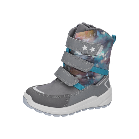 RICOSTA SYMPA-TEX Stiefel GITTI - grau - multi children's waterproof gray and multi-colored boots with durable rubber soles and comfortable cushioned insoles