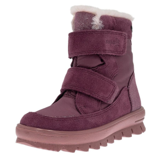 High-performance SUPERFIT GORE-TEX FLAVIA 218-550 boots in trendy altrosa and silber color combination for outdoor activities