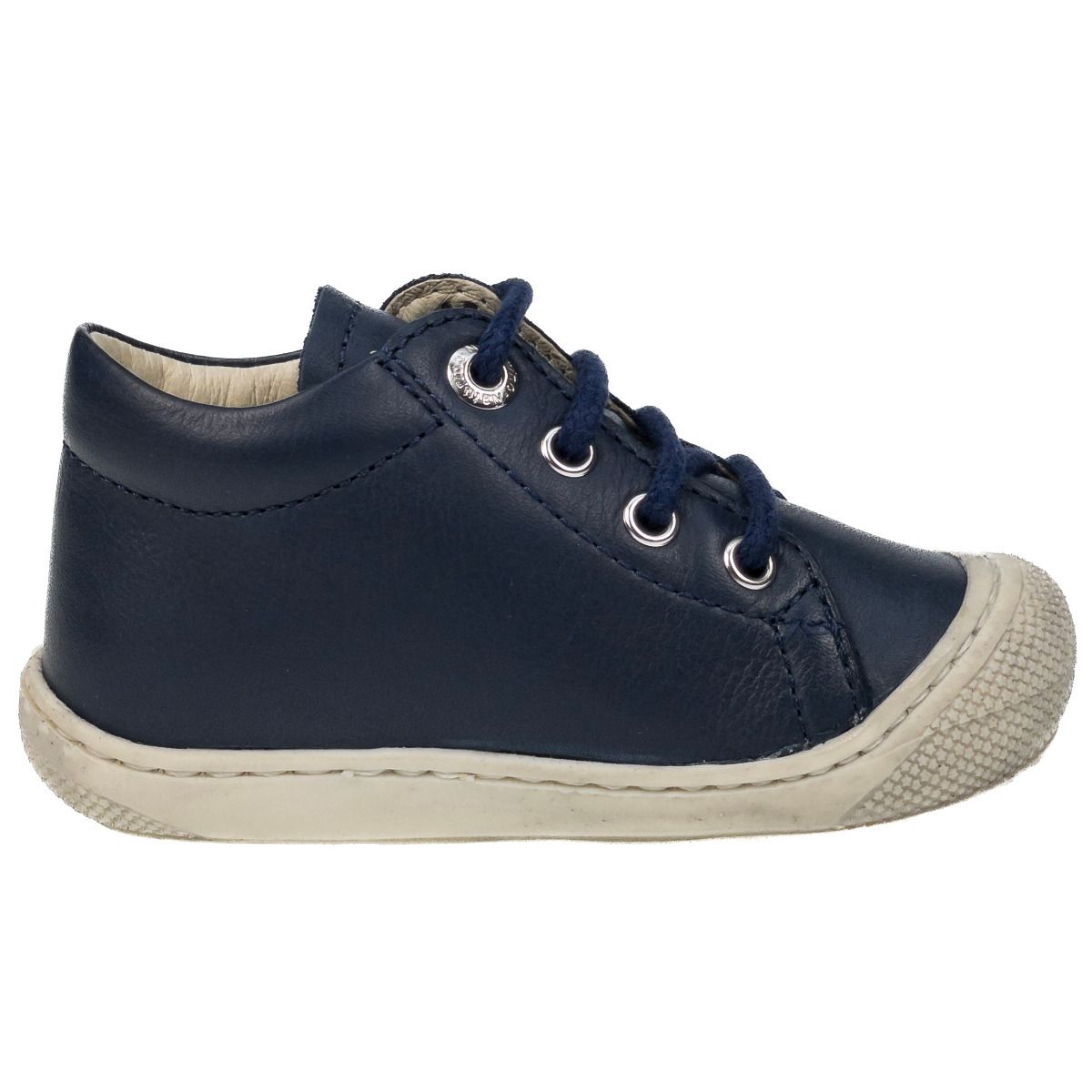 NATURINO Halbschuh COCOON in navy blue, a comfortable lace-up shoe for kids with durable construction and stylish design