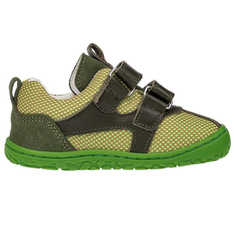 Side view of the LURCHI Barfuß Halbschuh NEVIO 50001-26 with adjustable Velcro straps