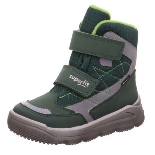 High-performance SUPERFIT GORE-TEX Stiefel MARS 9086-700 in dark green and grey, designed for durability and comfort in any outdoor setting