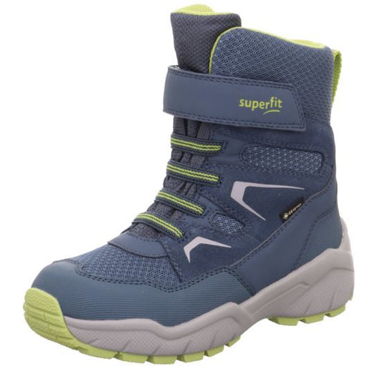 High-performance blue and light green SUPERFIT GORE-TEX CULUSUK 9170-800 boots for ultimate outdoor protection and style